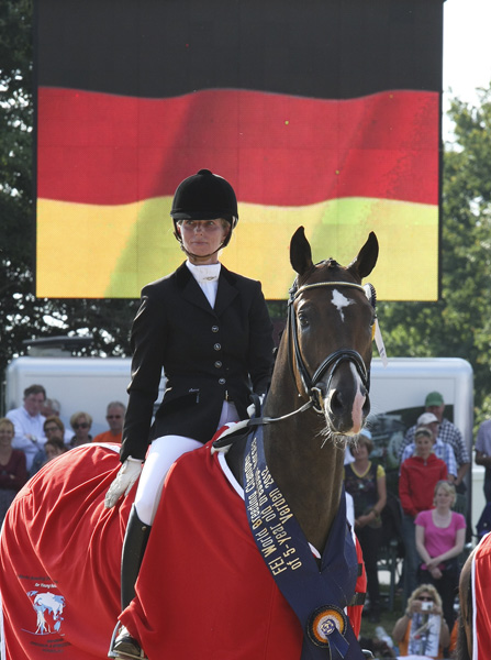 Sa Coeur with Eva Möller aboard at the five-year-old world championships. © 2012 Ilse Schwarz/dressage-news.com